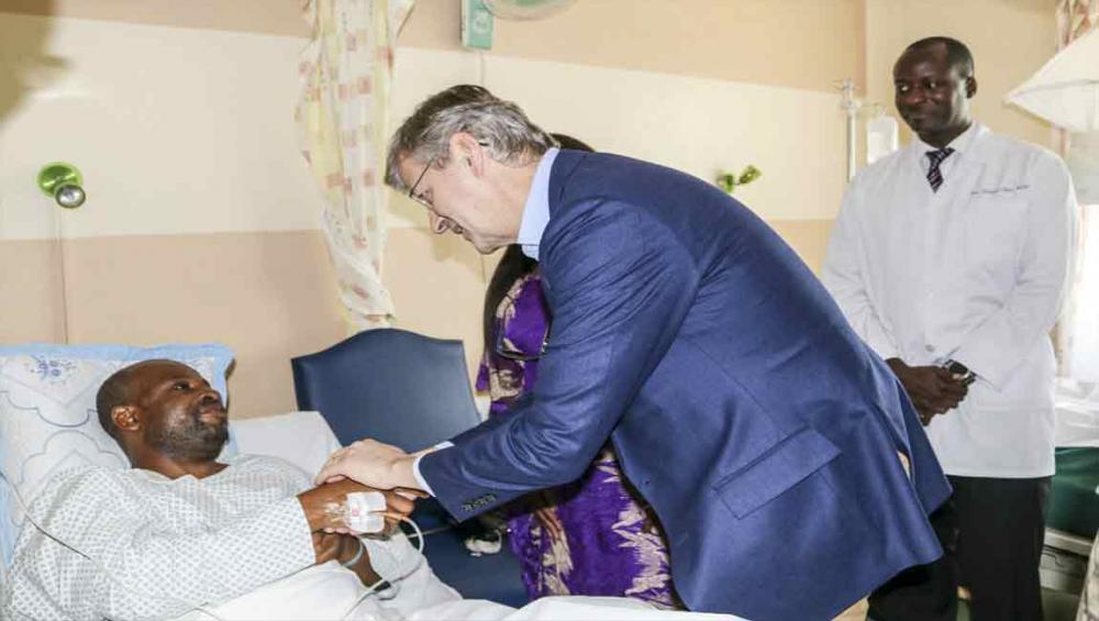 UN peacekeeping chief visits injured Tanzanian ‘blue helmets’ in DR Congo