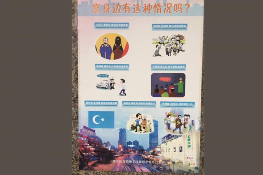 Beijing circulates anti-Muslim posters