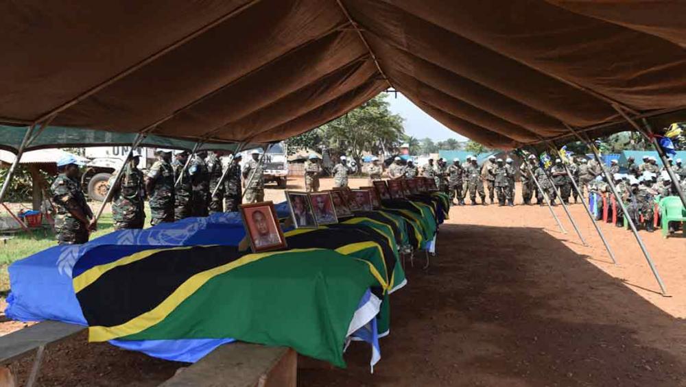 UN honours 14 peacekeepers killed in eastern DR Congo