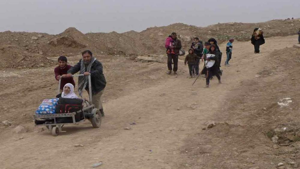 Scale of civilians fleeing Iraq