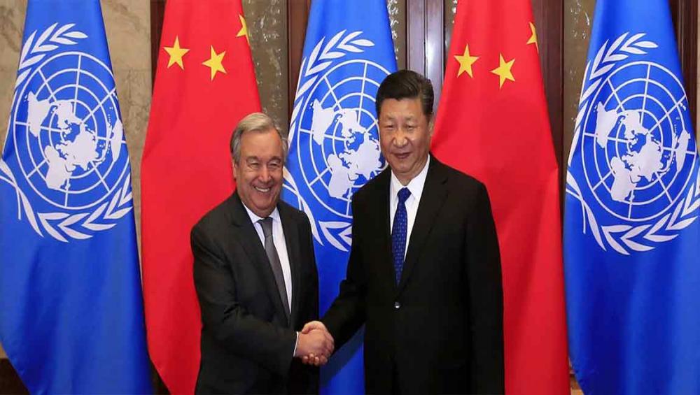 In Beijing, Guterres commends China’s leadership on Global Goals, support for diplomatic solution on Korean Peninsula