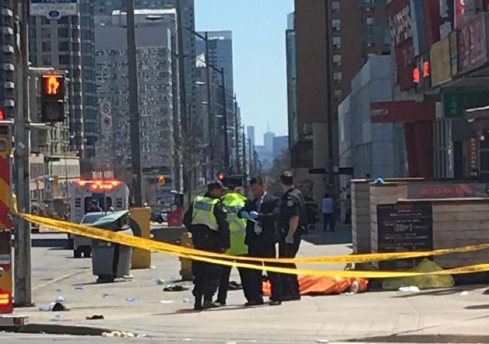 10 mowed down, 15 injured in Toronto van attack