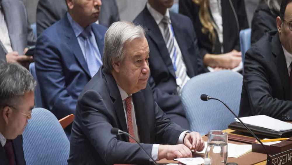 ‘There is no plan B,’ says Guterres, reiterating UN’s commitment to two-state solution to Israeli-Palestinian conflict