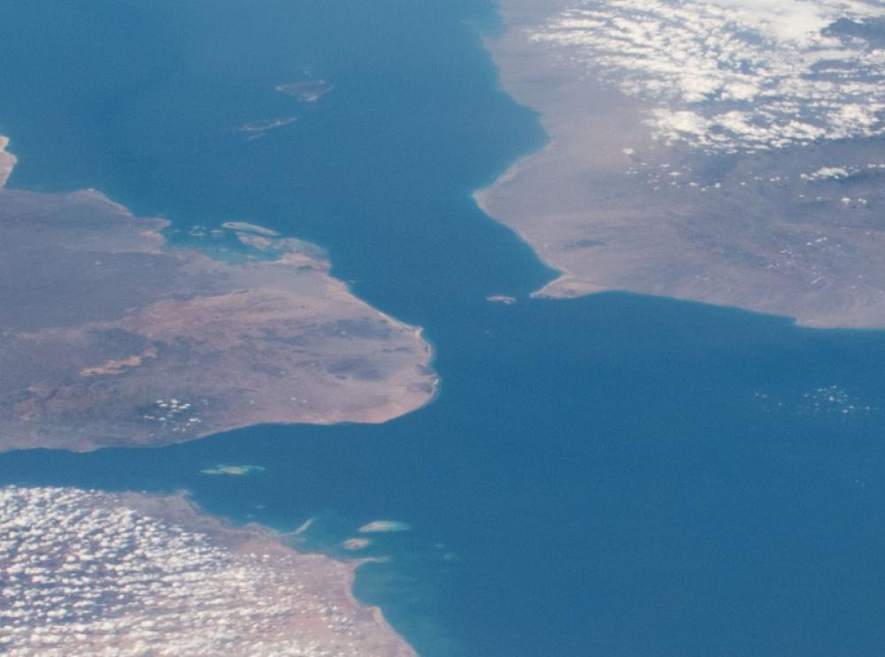 Bab-el-Mandeb Strait, taken from outer space during ISS Expedition 62, February 23, 2020. Photo: Wikimedia Commons/NASA