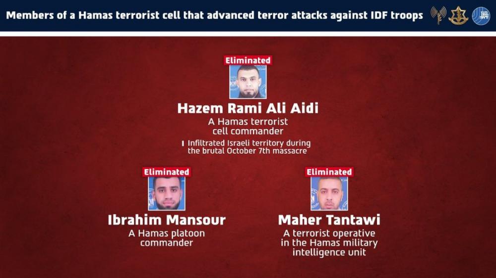Middle East crisis: IDF eliminates 3 Hamas operatives, including the October 7 infiltrator 