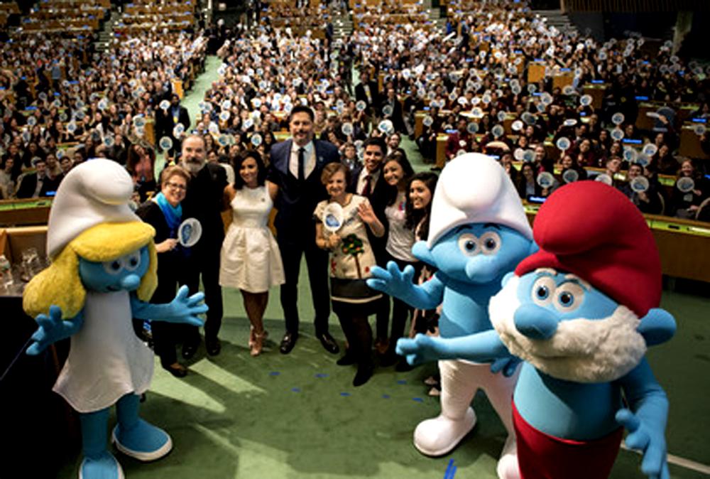 UN and Smurfs team up for Sustainable Development Goals