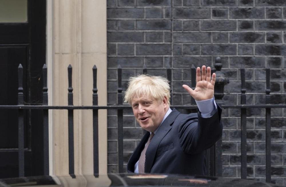 British PM Boris Johnson in London