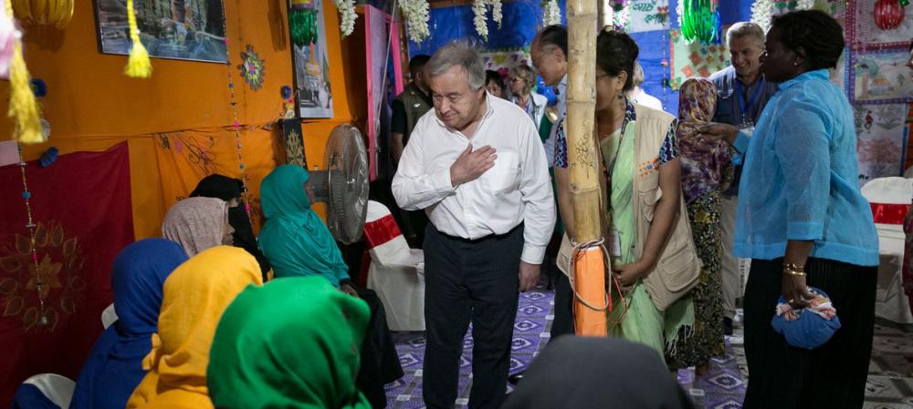 UN chief hears ‘heartbreaking accounts’ of suffering from Rohingya refugees in Bangladesh; urges international community to ‘step up support’