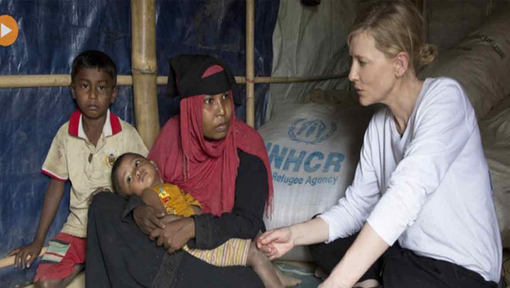 UN agency envoy Cate Blanchett warns of ‘race against time’ as Rohingya refugee camps brace for monsoon rains