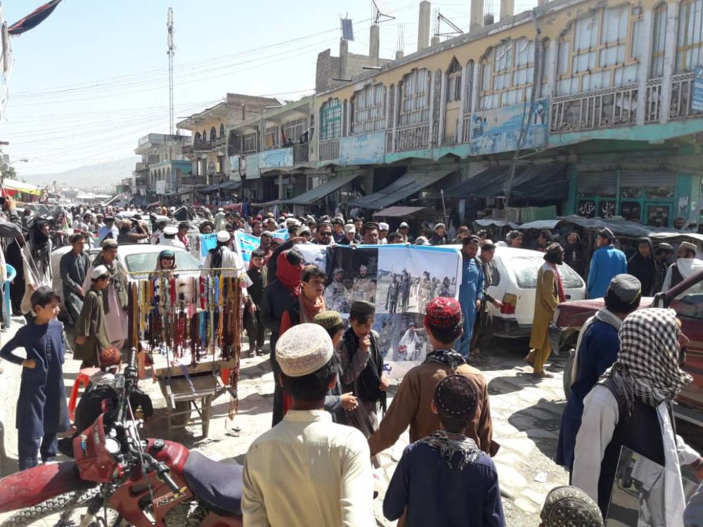 Pashtuns from Afghanistan protest against Pakistan and Punjabi Taliban globally 