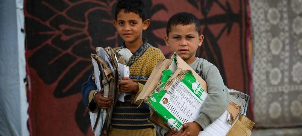 Children now work so that families can survive amid ongoing Gaza war, says ILO